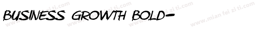 Business Growth Bold字体转换